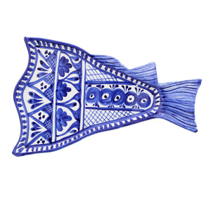 Hand-painted Traditional Portuguese Ceramic Codfish Tray