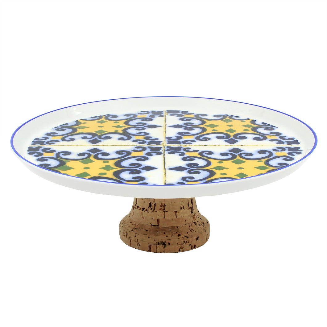 Traditional Portuguese Ceramic Tiles Cake Stand