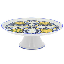 Load image into Gallery viewer, Traditional Portuguese Ceramic Tiles Porcelain Cake Stand
