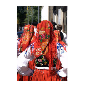 Portuguese Folklore Regional Half Head Viana Scarf Shawl With Fringe