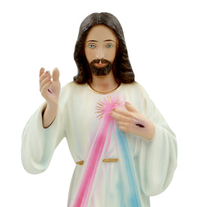 14" Hand-painted Divine Mercy Religious Statue Made in Portugal