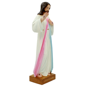 14" Hand-painted Divine Mercy Religious Statue Made in Portugal