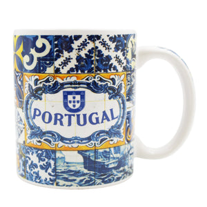 Portuguese Ceramic Tile Azulejo Coffee Mug Souvenir - Various Designs