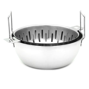 Nicul Stainless Steel 2.5 Quarts Stovetop Frying Pan With Basket Made in Portugal