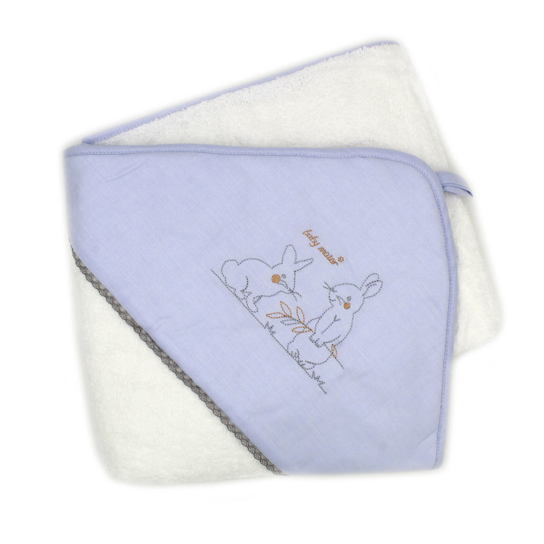 Maiorista 100% Cotton Made in Portugal Baby Bath Bunny Towel - Various Colors