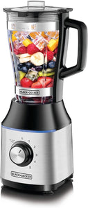 Black+Decker 700W High Speed Premium Blender with Glass Jar, 220 Volts, Not for USA