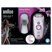 Load image into Gallery viewer, Braun 7-521 Silk-Epil 7 Wet/Dry Epilator With Sonic Brush 110-220 Volts for Worldwide Use
