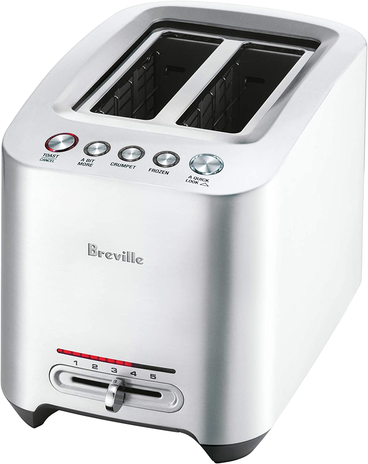 Breville Bit More 4-Slice Toaster, Brushed Stainless Steel, BTA730XL