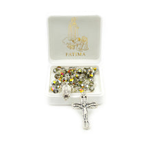 Load image into Gallery viewer, Multicolor Faceted  Bohemian Crystal Beads Catholic Our Lady of Fatima Rosary
