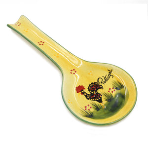 Hand-Painted Decorative Rooster Galo de Barcelos Spoon Rest
