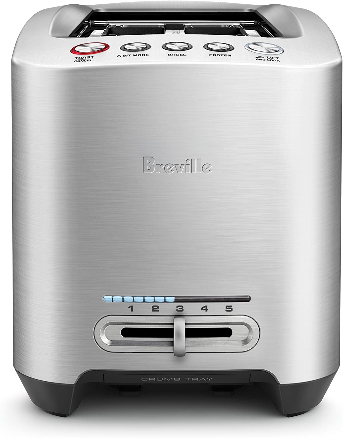 Breville Die-Cast Silver 4-Slice Smart Toaster - BTA840XL