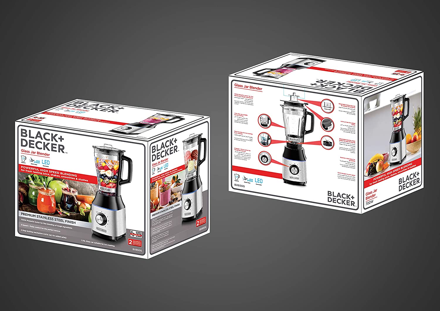Black+Decker 700W High Speed Premium Blender with Glass Jar, 220 Volts –  Portugalia Sales Inc
