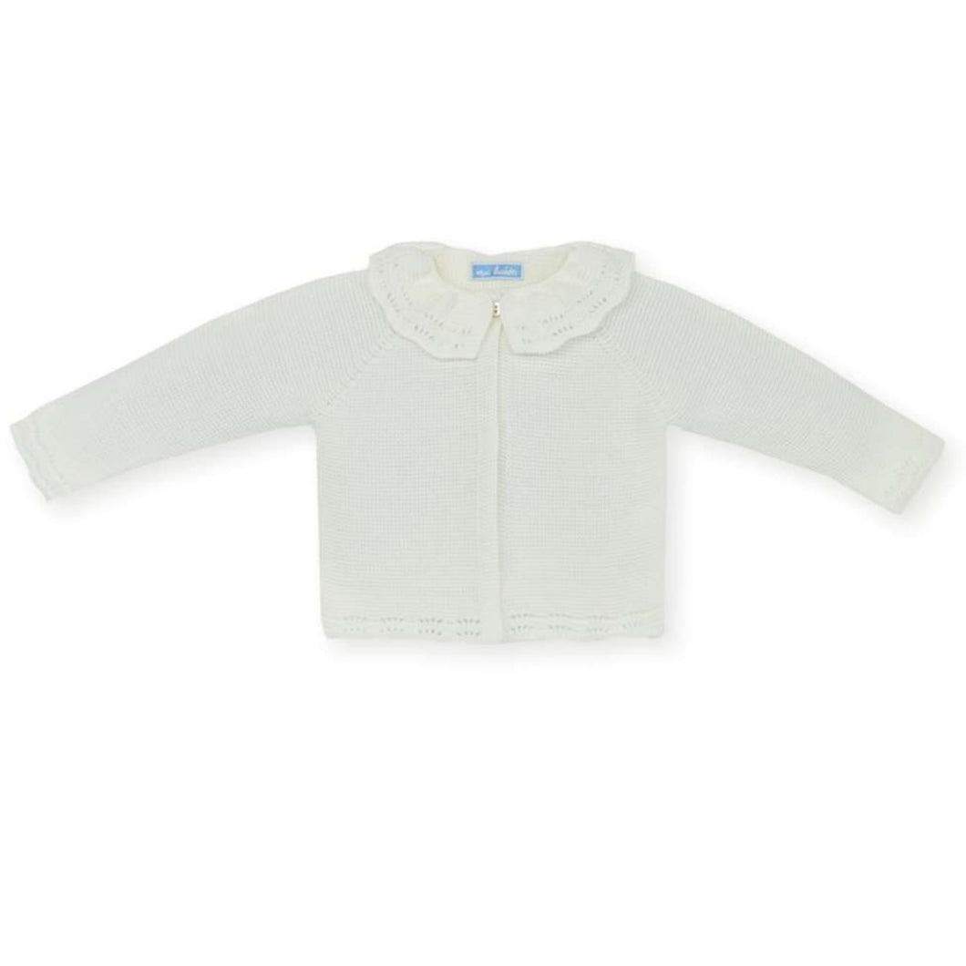 Mac Ilusión Made in Spain Knitted Cream Baby Jacket