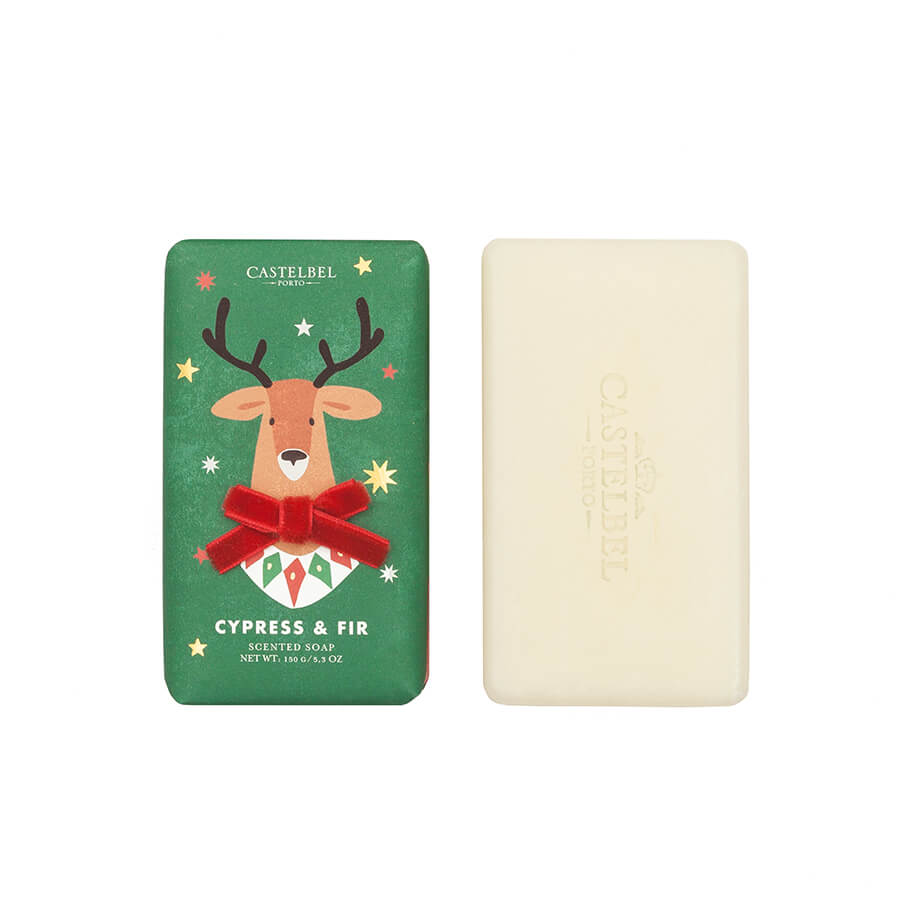 Castelbel Portus Cale Christmas Frosty Xmas Soap 150g Reindeer Set of 2