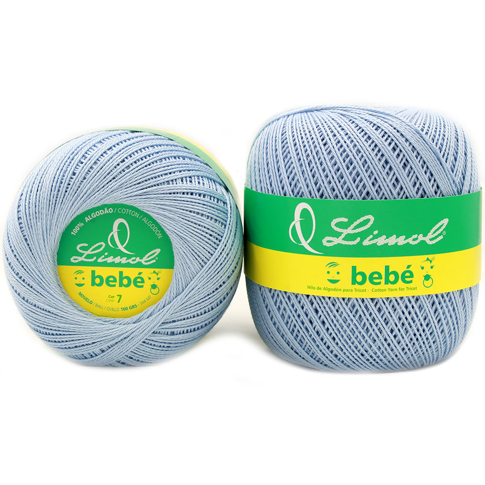 Limol Size 6 Colored 100 Grs 100% Mercerized Crochet Tricot Baby Thread Cotton Ball Set