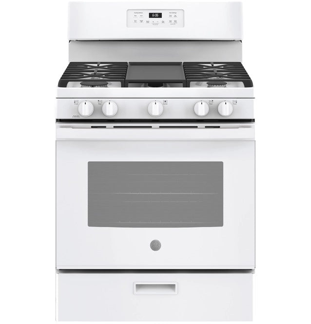 General Electric JGBS66DEKWW 30” White Freestanding Gas Range 220-240 Volts Export Only