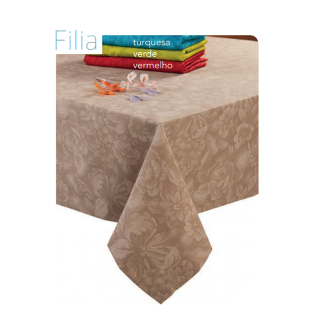 Leiper Filia Beige Tablecloth Made in Portugal - 3 Sizes Available