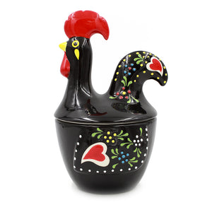 Traditional Portuguese Rooster Ceramic Jar