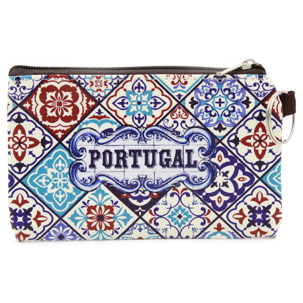 Traditional Portuguese Tiles Coin Holder with Key Ring
