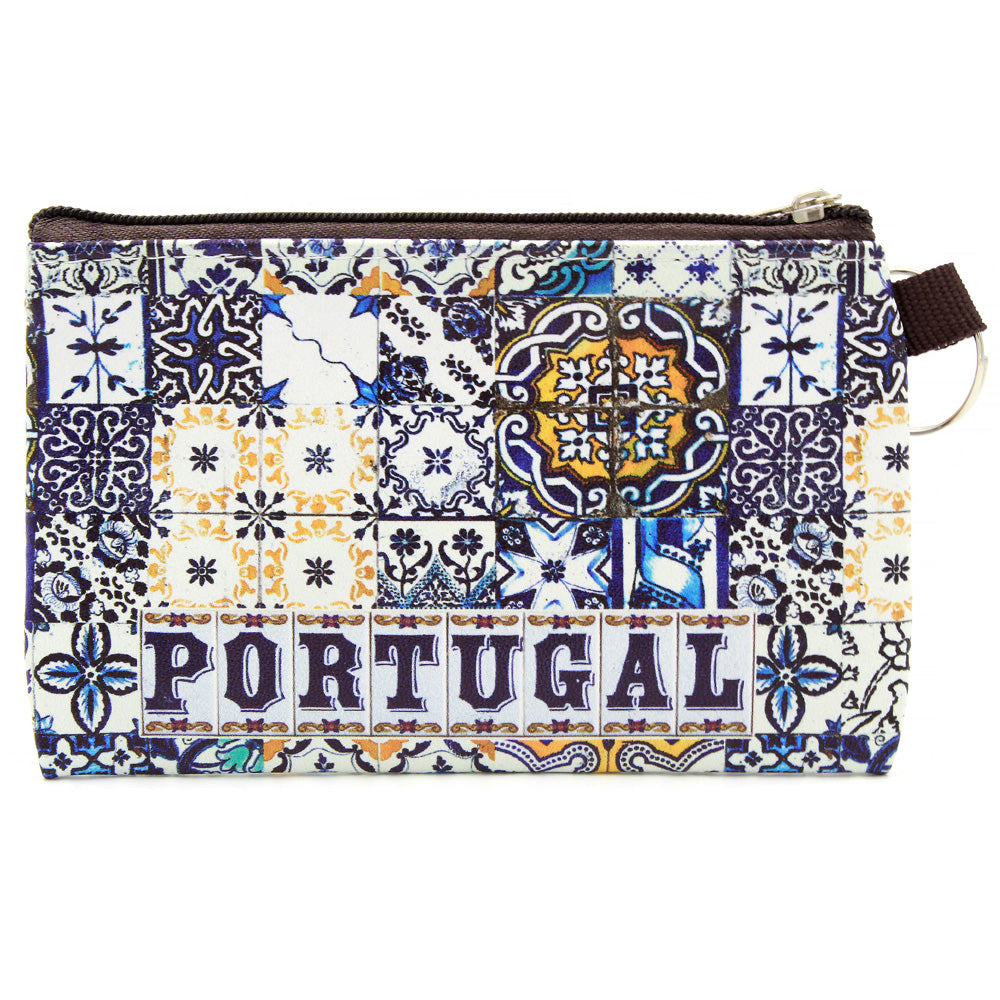 Traditional Portuguese Tiles Coin Holder with Key Ring