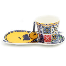Load image into Gallery viewer, Portuguese Ceramic Espresso Cups Souvenir From Portugal - Set of 2

