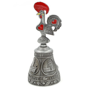 Zinc Alloy Traditional Portuguese Rooster Hand Bell Souvenir From Portugal GS3482