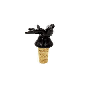 Portuguese Pottery Hand-painted Swallow Bottle Stopper