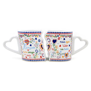 Portuguese Ceramic Twin Coffee Mug Souvenir From Portugal