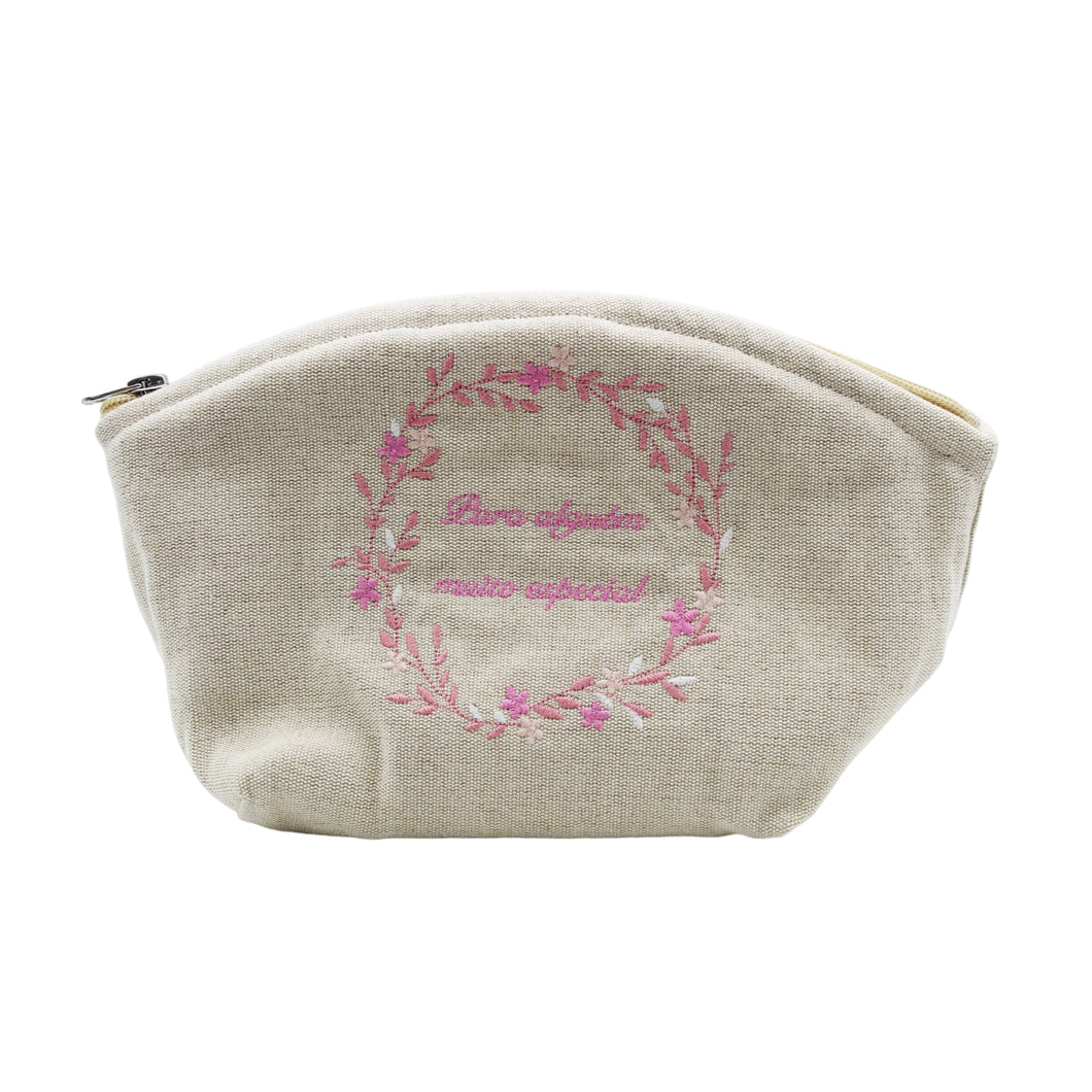 Very Special Linen Cosmetic/Toiletry Bag Made in Portugal