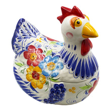 Load image into Gallery viewer, Faireal Hand-Painted Portuguese Ceramic Chicken Decorative Jar
