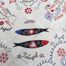 Load image into Gallery viewer, 100% Cotton Limol Portuguese Sardines Made in Portugal Tablecloth
