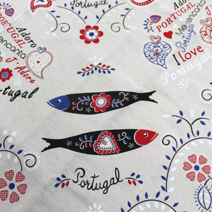 100% Cotton Limol Portuguese Sardines Made in Portugal Tablecloth