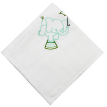 Load image into Gallery viewer, Portuguese Embroidered 2-Piece Cotton Baby Burp Cloth Set

