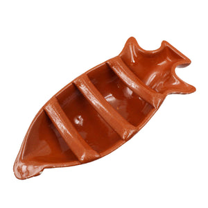 João Vale Hand-Painted Traditional Clay Terracotta Pig Sausage Roaster