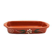 Load image into Gallery viewer, João Vale Hand-Painted Traditional Clay Terracotta Cooking Rectangular Roaster
