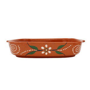 João Vale Hand-Painted Traditional Clay Terracotta Cooking Roasters - Various Sizes