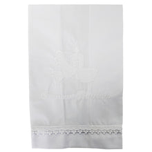 Load image into Gallery viewer, Maiorista Made in Portugal White Candle Baptismal Towel
