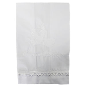 Maiorista Made in Portugal White Candle Baptismal Towel