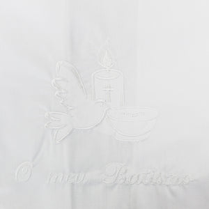 Maiorista Made in Portugal White Candle Baptismal Towel