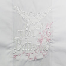 Load image into Gallery viewer, Maiorista Made in Portugal Pink Dove Baptismal Towel

