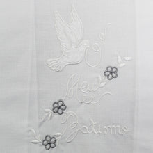 Load image into Gallery viewer, FARPortugal Made in Portugal Grey Dove Baptismal Towel
