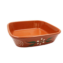 Load image into Gallery viewer, João Vale Hand-Painted Traditional Clay Terracotta Cooking Pot Square Roaster

