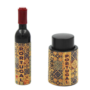 Wine Pump Vacuum Bottle Sealer and Bottle Opener/Corkscrew with Cork