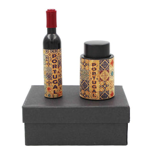 Wine Pump Vacuum Bottle Sealer and Bottle Opener/Corkscrew with Cork