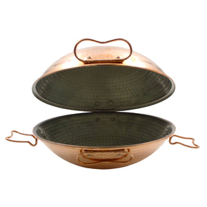 Traditional Hammered Copper Cataplana Food Steamer Pot, Made in Portugal