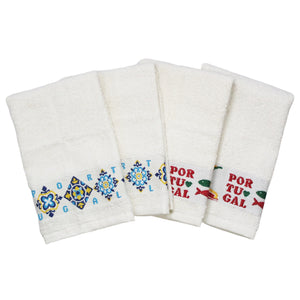 100% Cotton Embroidered Portuguese Themed Decorative Terry Cloth