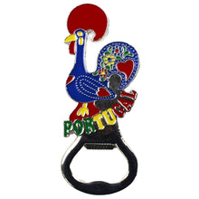 Load image into Gallery viewer, Traditional Portuguese Aluminum Galo de Barcelos Rooster Figurine Bottle Opener, Various Colors
