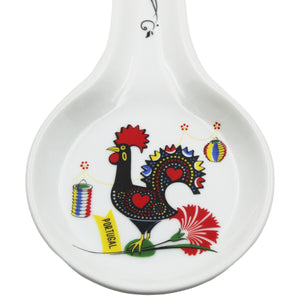 Portugal Decorative Good Luck Rooster Themed Spoon Rest
