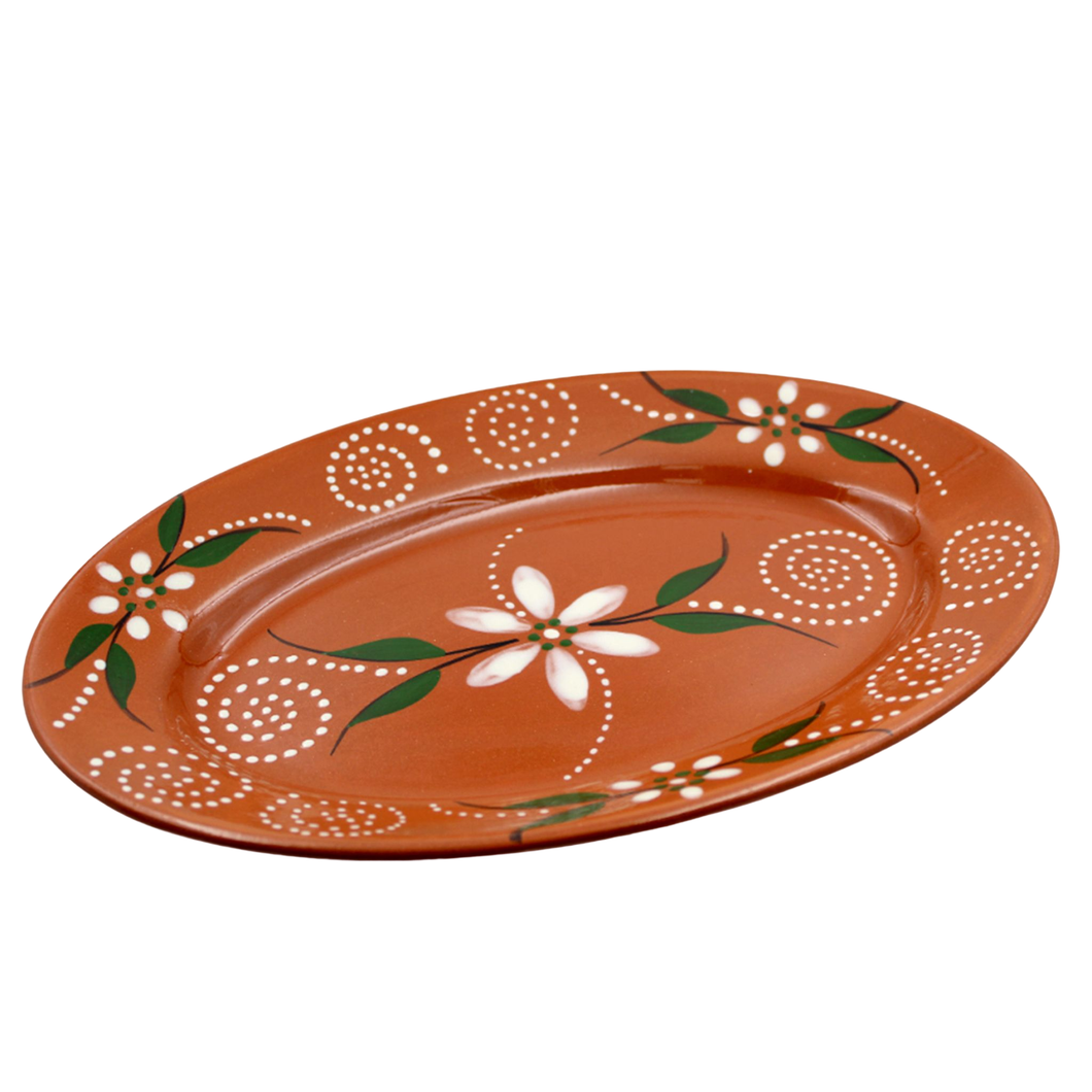 João Vale Hand-Painted Traditional Terracotta Serving Platter