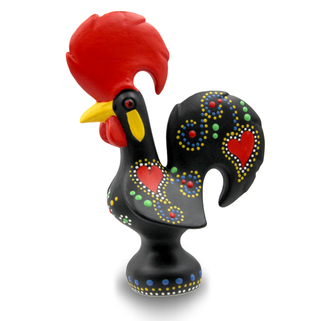 Hand Painted Pottery Portuguese Good Luck Rooster Galo de Barcelos
